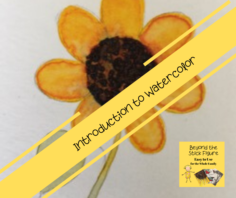 watercolor sunflower painting