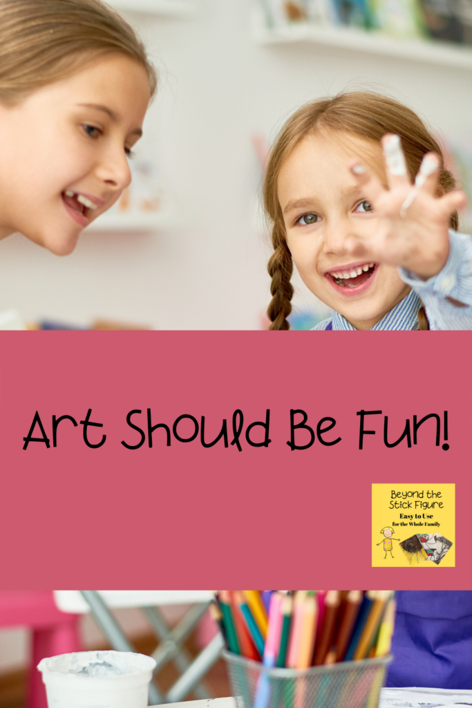 kids using art supplies