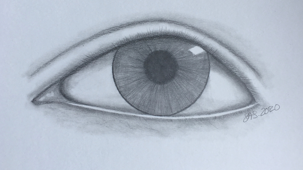 how to draw an realistic eye with colour｜TikTok खोज