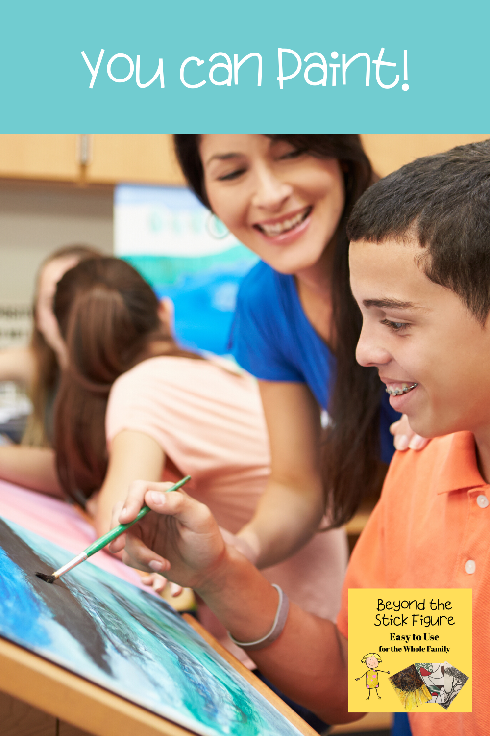 You Can Paint even if You Cannot Draw Beyond the Stick Figure